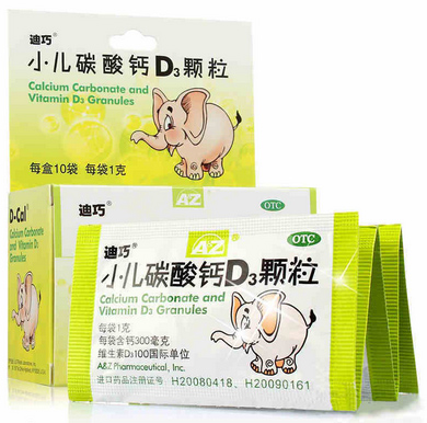 迪巧 小兒碳酸鈣D3顆粒 1g*10袋