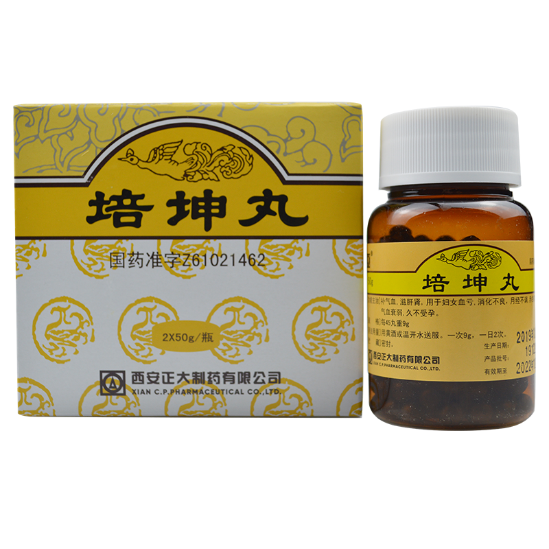正大 培坤丸  50g*2瓶/盒    婦女血虧，消化不良，月經不調，赤白帶下，小腹冷痛，氣血衰弱，久不受孕
