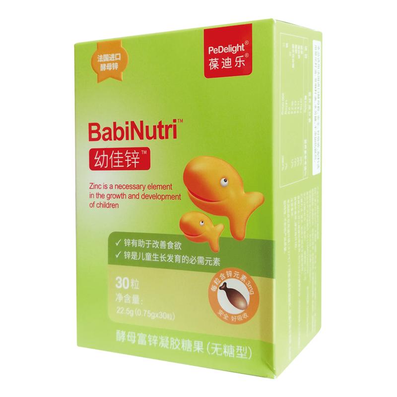 酵母富鋅凝膠糖果*幼佳鋅22.5g（0.75g*30粒）